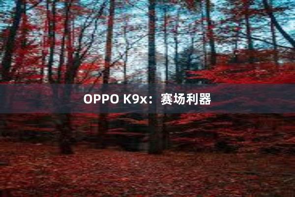 OPPO K9x：赛场利器