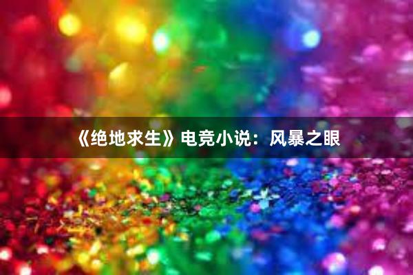 《绝地求生》电竞小说：风暴之眼