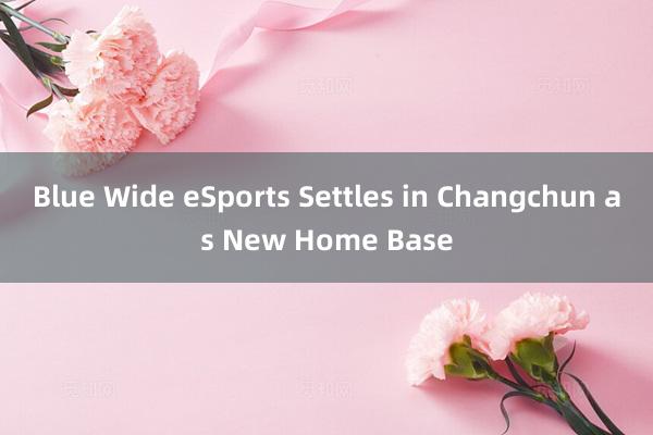 Blue Wide eSports Settles in Changchun as New Home Base